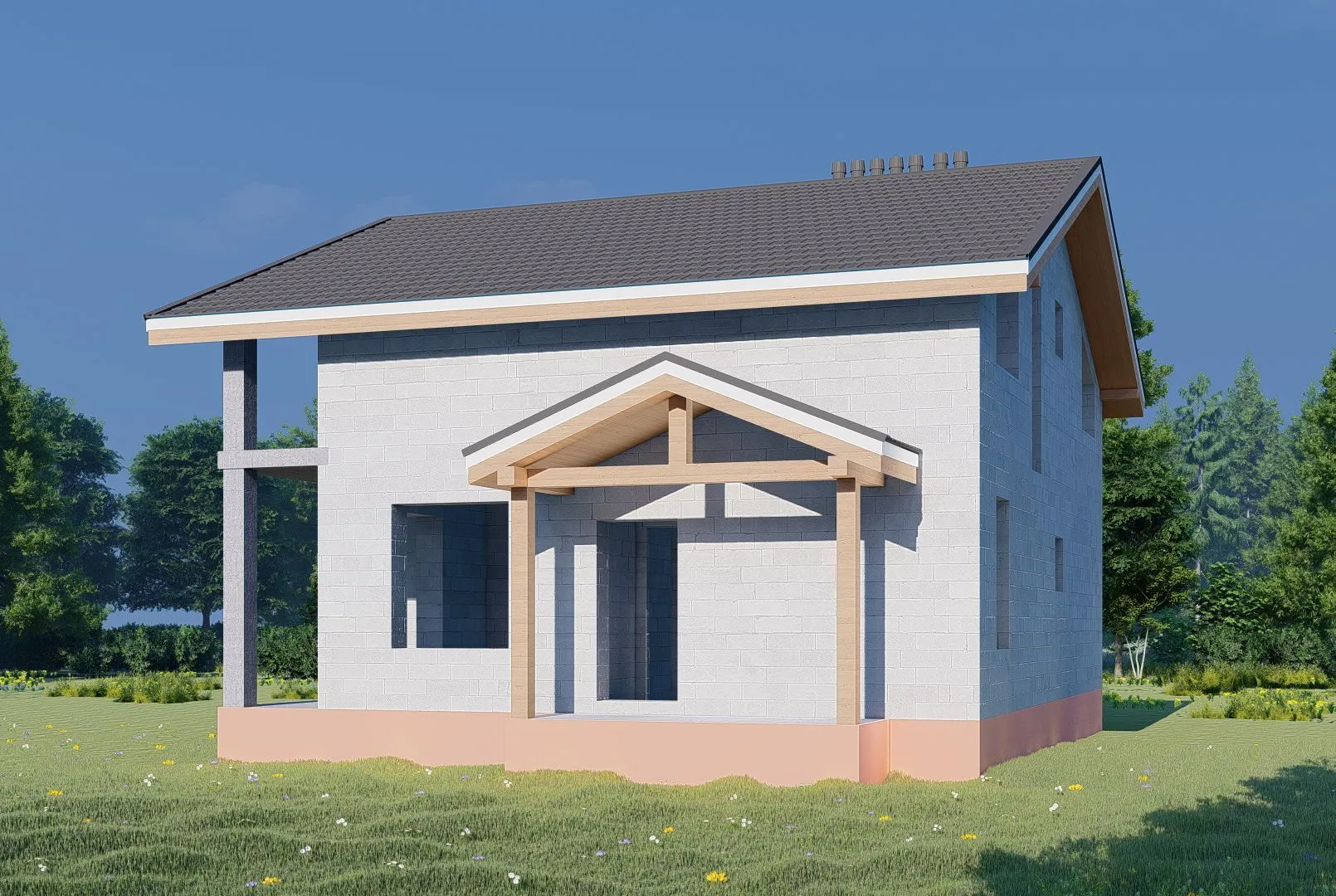 Двухэтажное шале ГББ-2