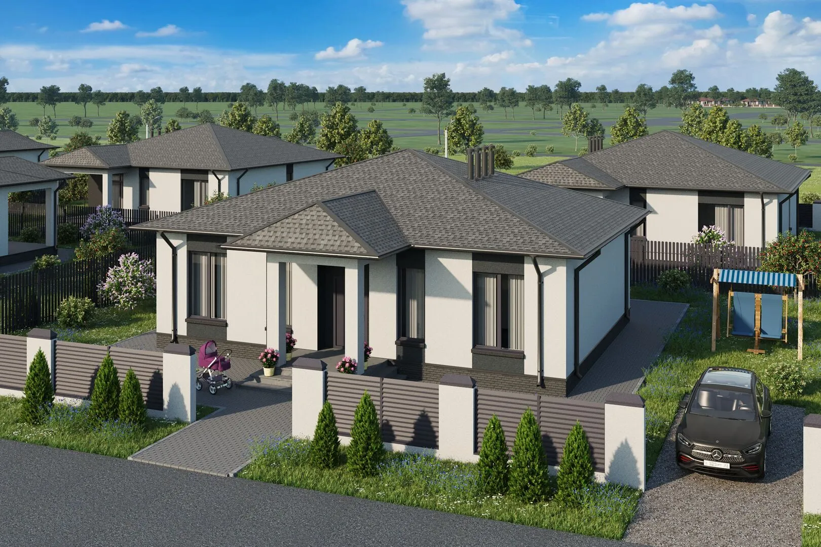 Одноэтажный дом 