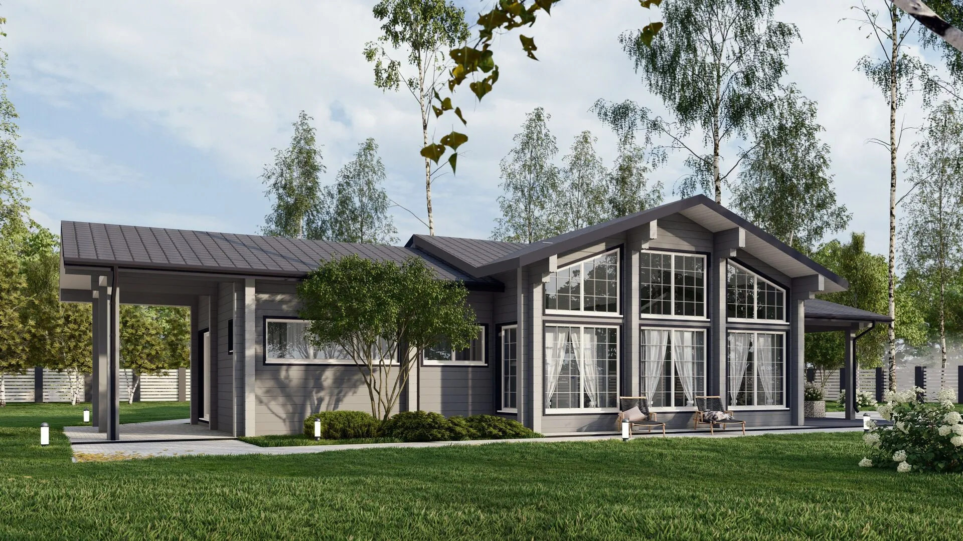 Одноэтажный дом Эйндховен 19.5х15.2