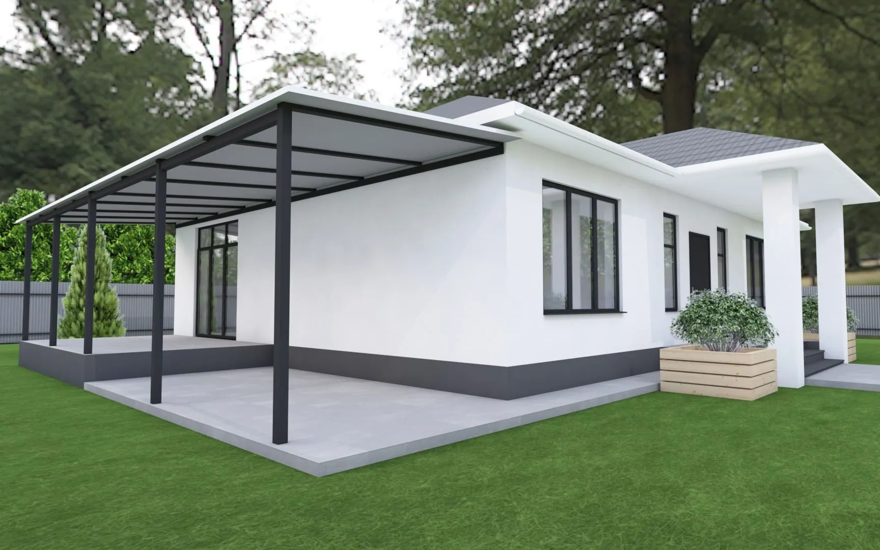 Одноэтажный дом 