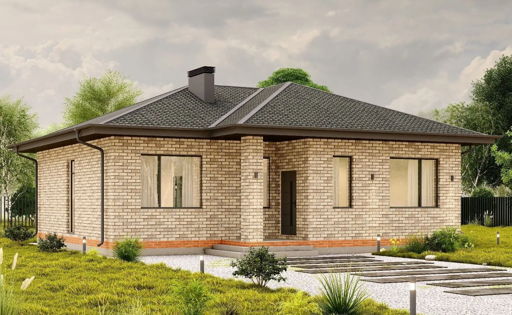 Одноэтажный дом LV-100