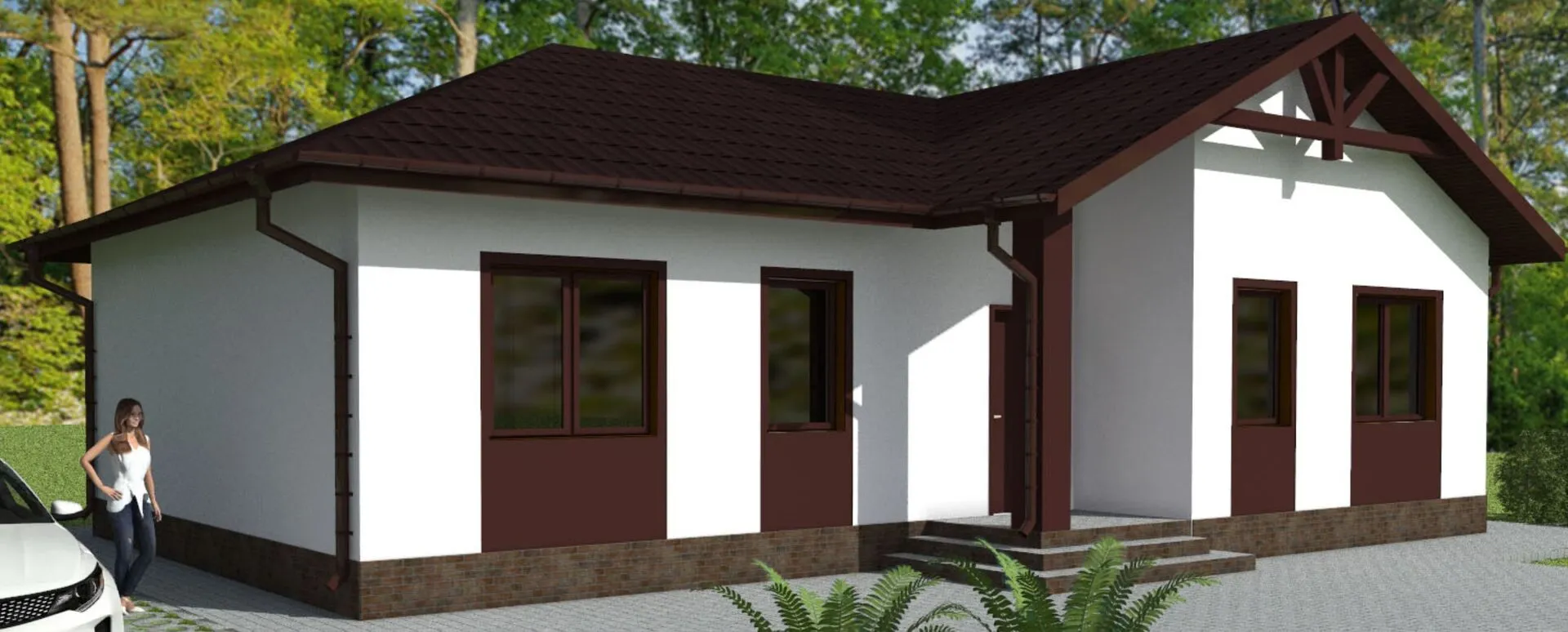 Одноэтажный дом 