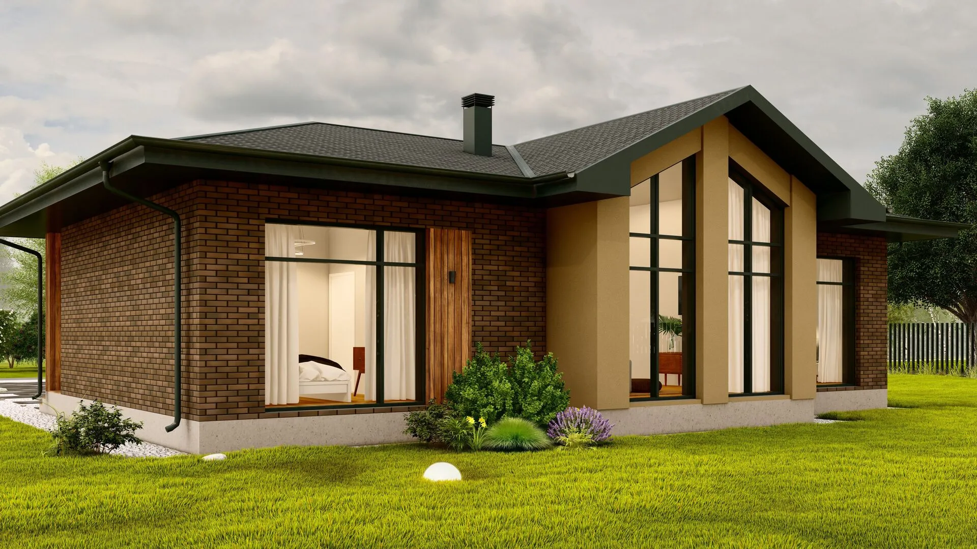 Одноэтажный дом LV-113