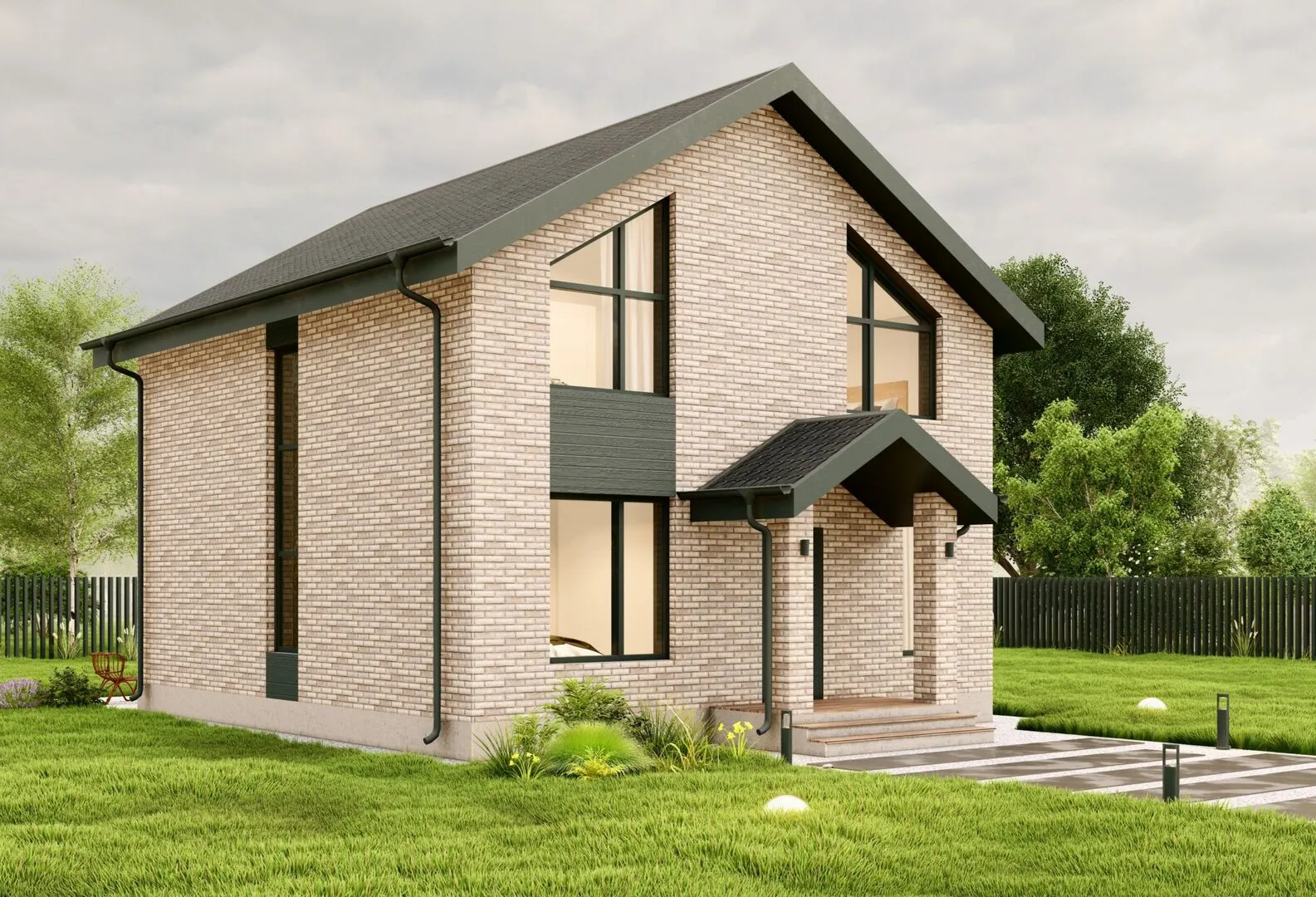 Двухэтажный дом LV-120