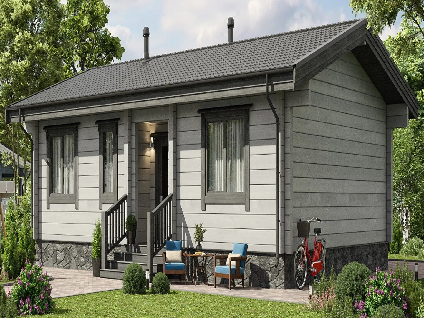 Дом из клееного бруса БД-83