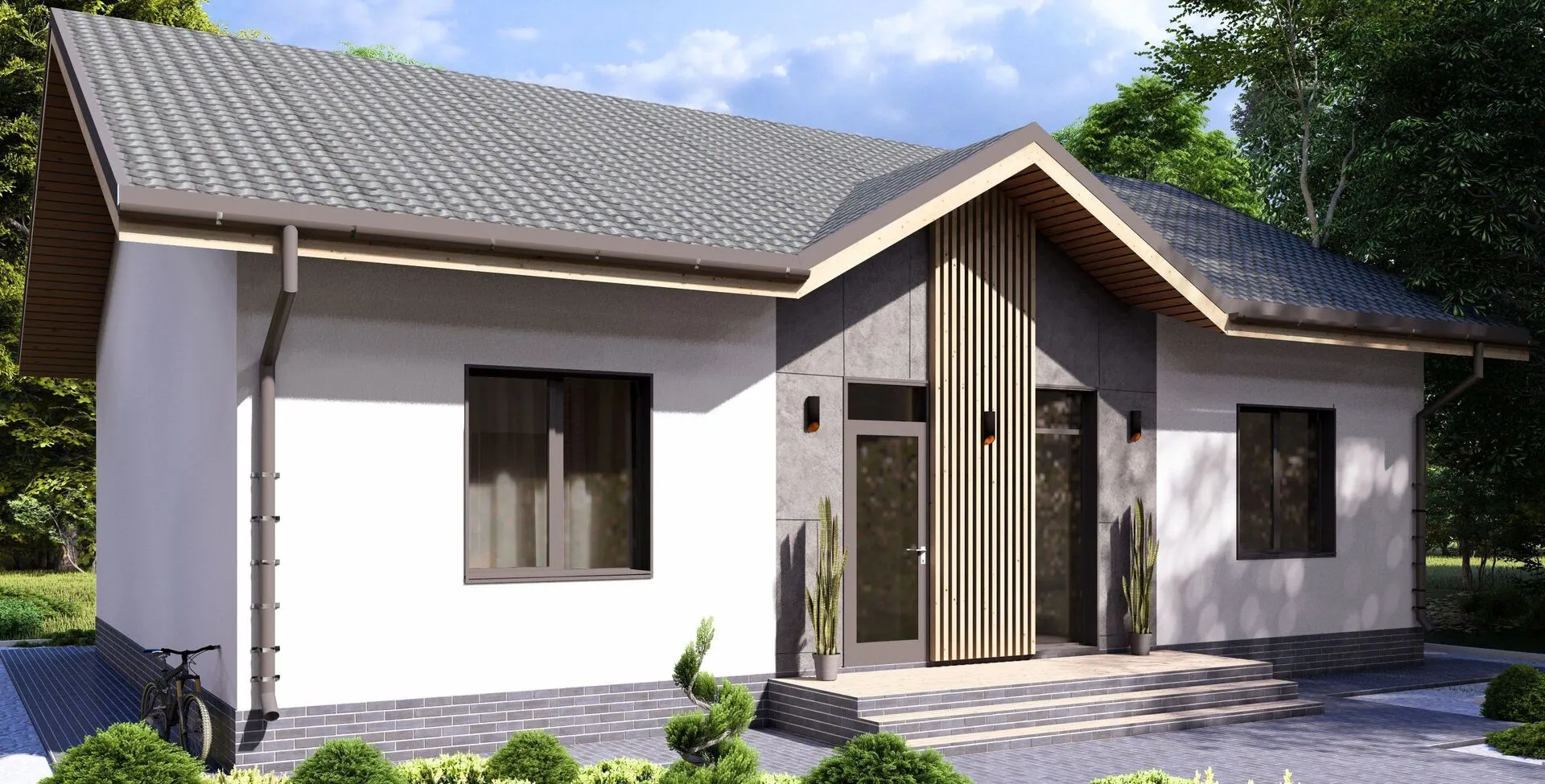 Одноэтажный дом 