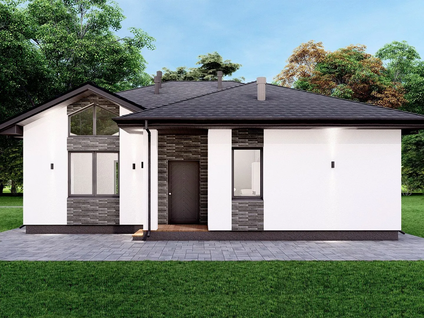 Одноэтажный дом 