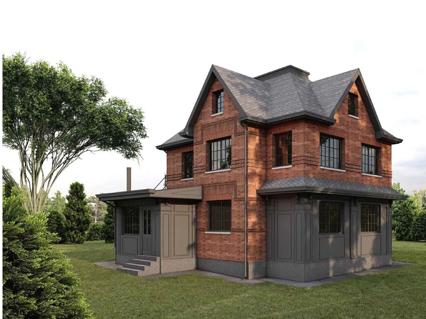 Двухэтажный дом 