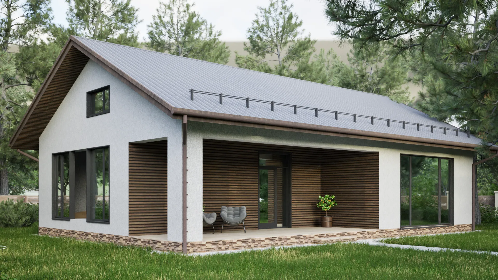 Дом из газобетона EAGLE