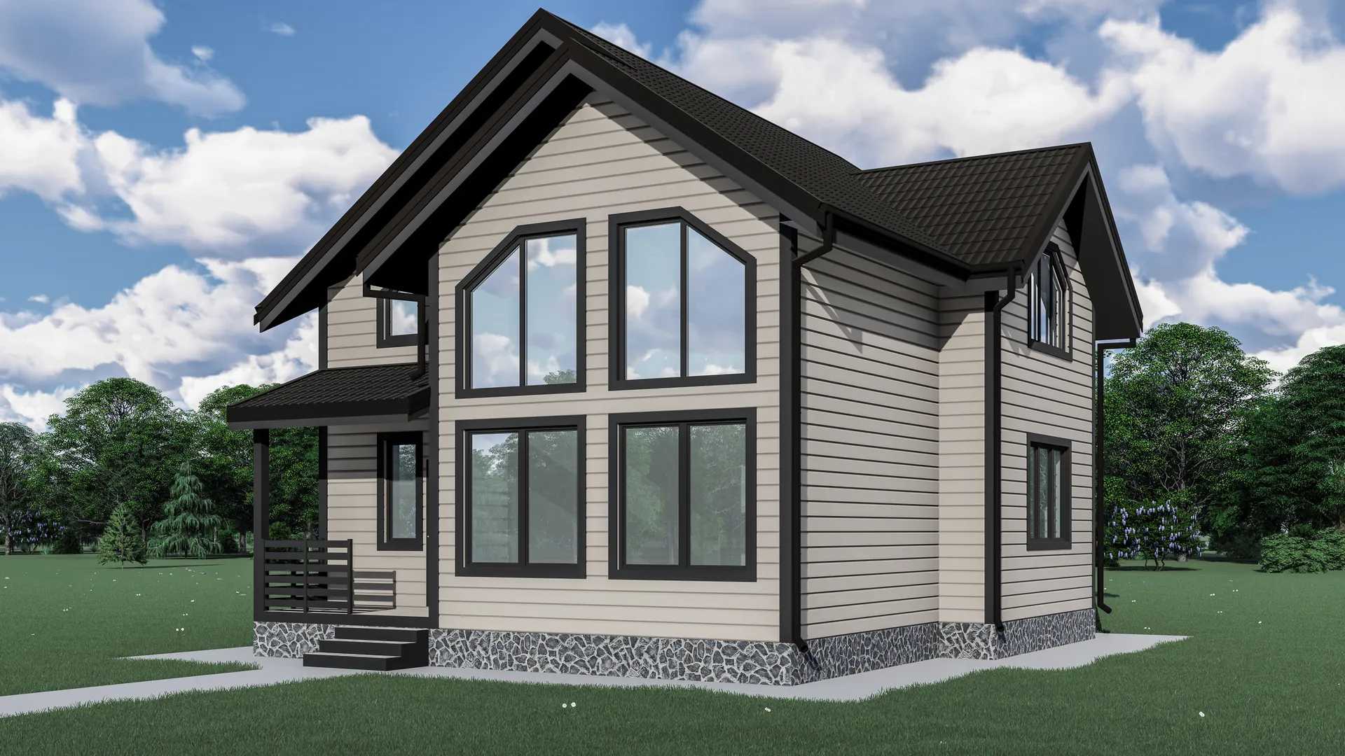 Двухэтажный дом 