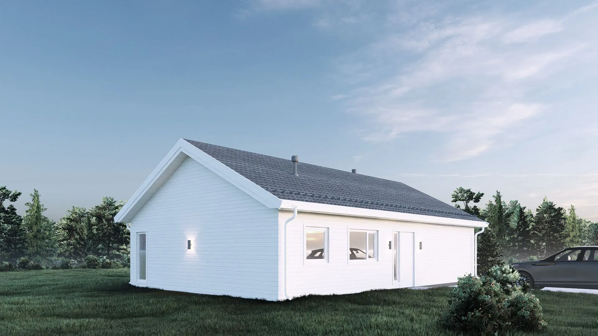 Одноэтажный дом заводского изготовления - Линеа