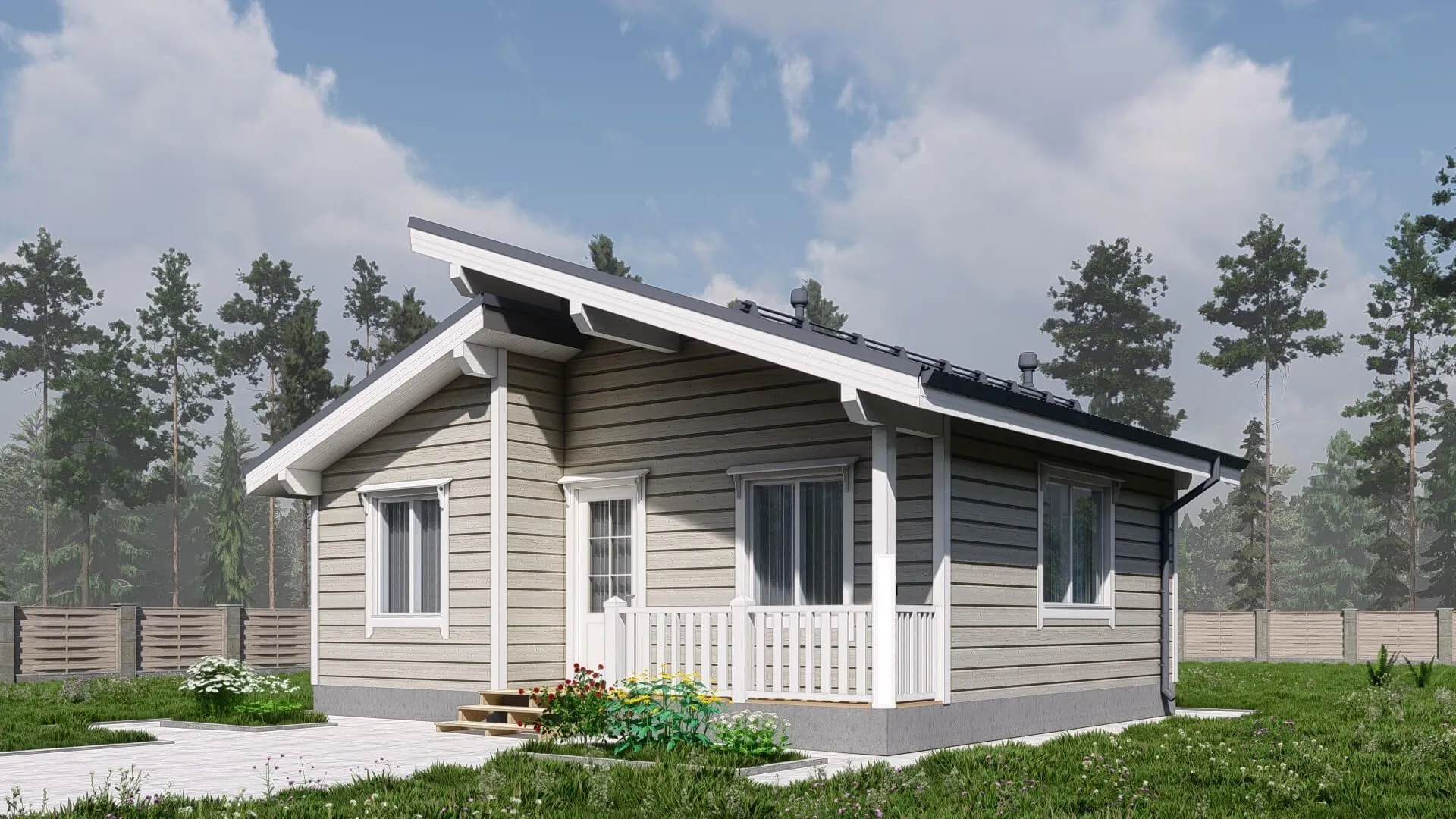 Одноэтажный дом