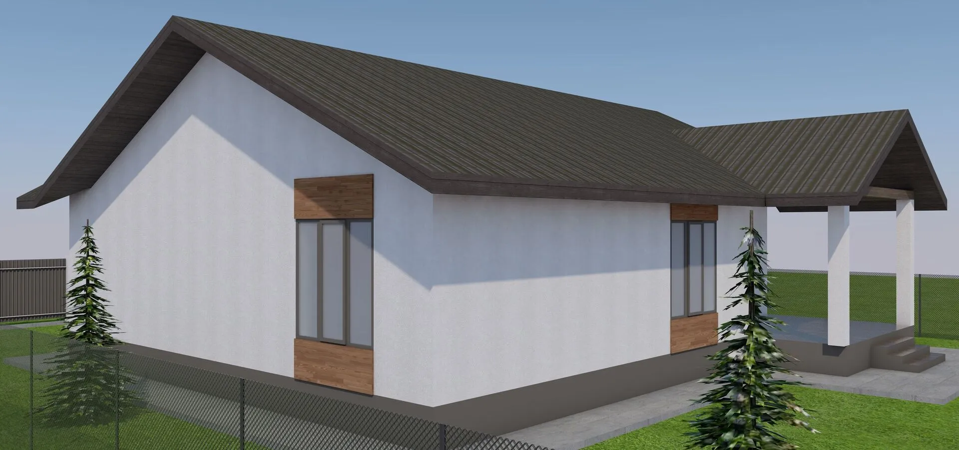 Одноэтажный дом Аврора