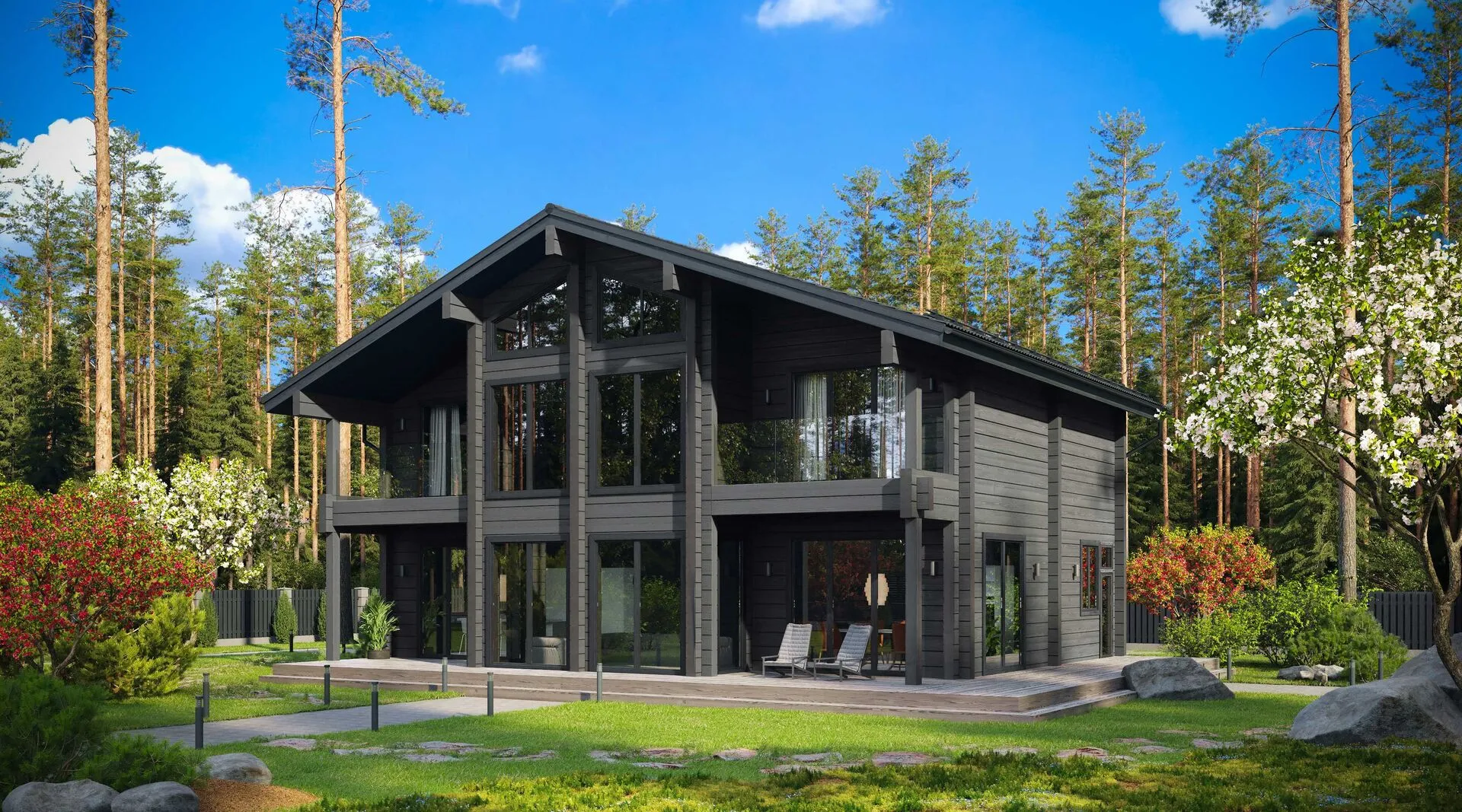 Дом из клееного бруса AVGUST