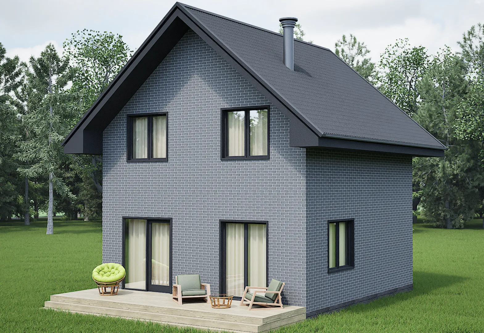 Двухэтажный дом 