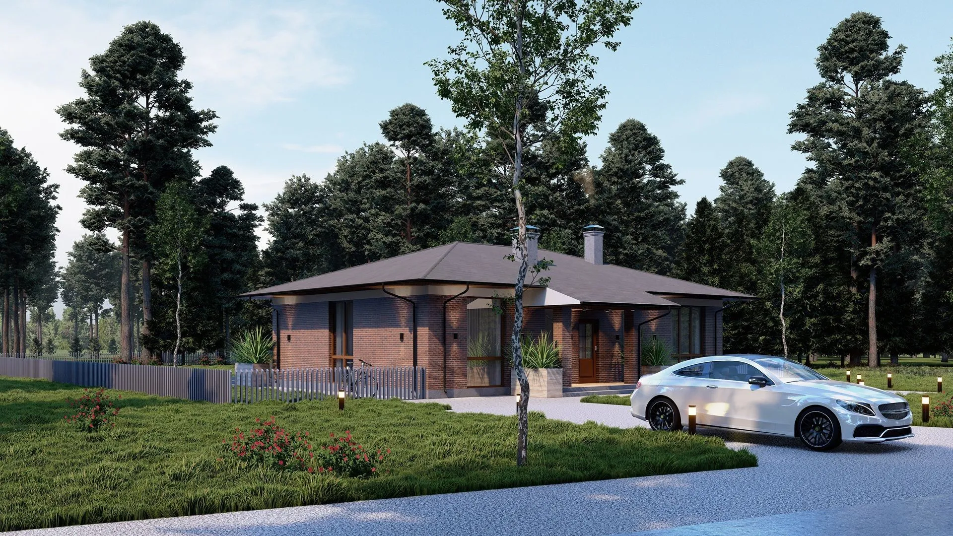 Одноэтажный жилой дом СВ-130