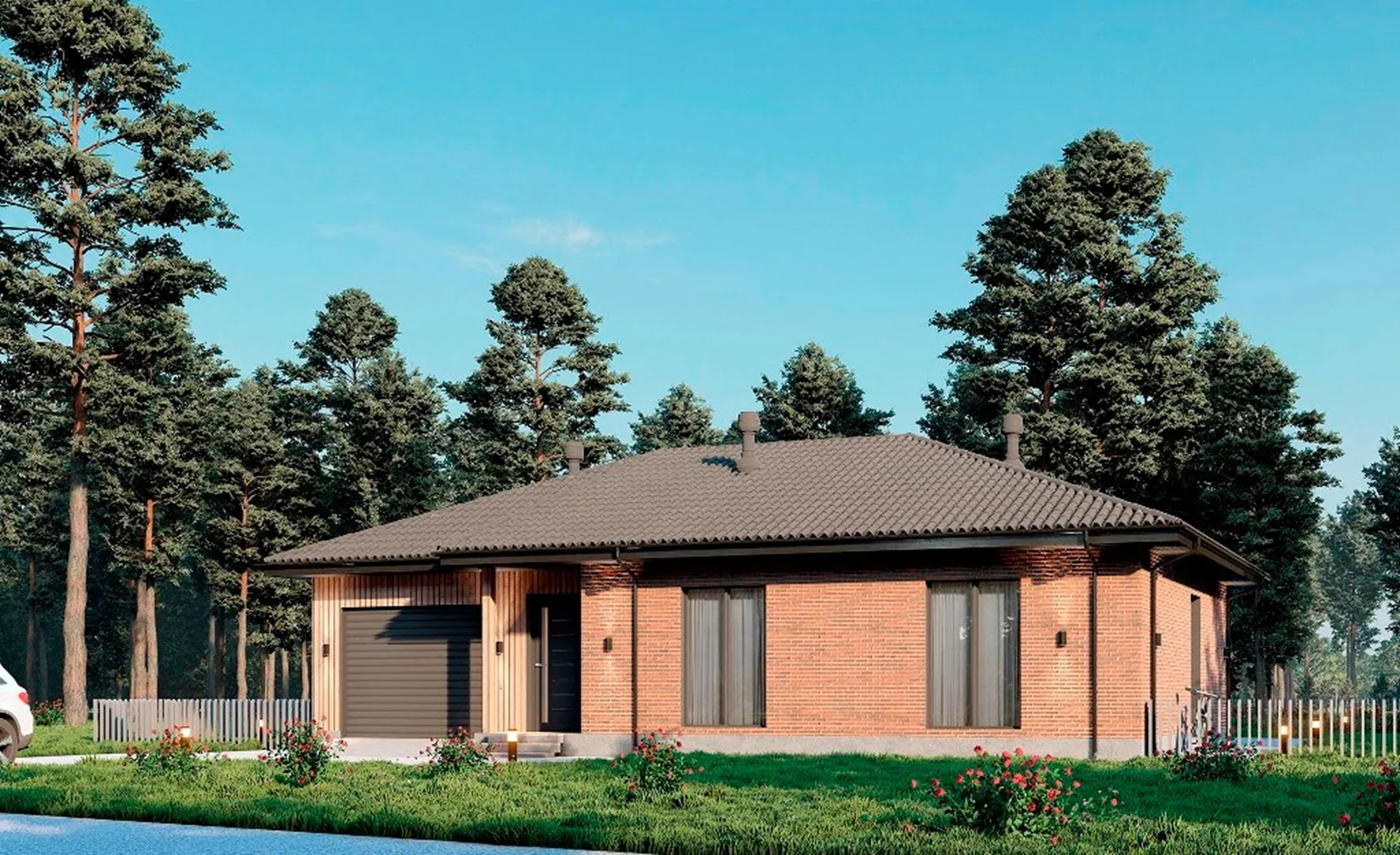 Одноэтажный жилой дом СВ-134