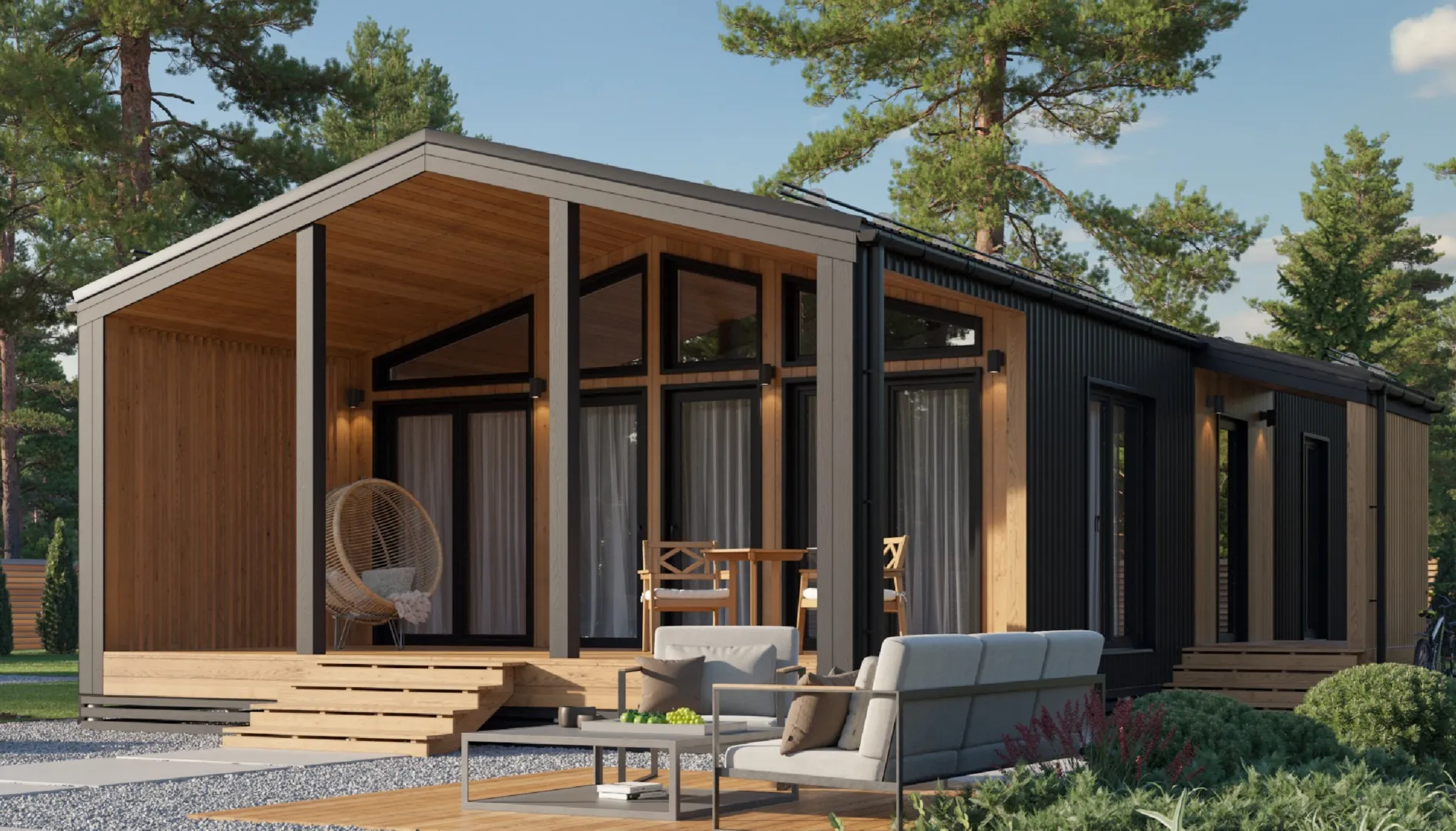 Одноэтажный дом Новый Город 62А Барнхаус