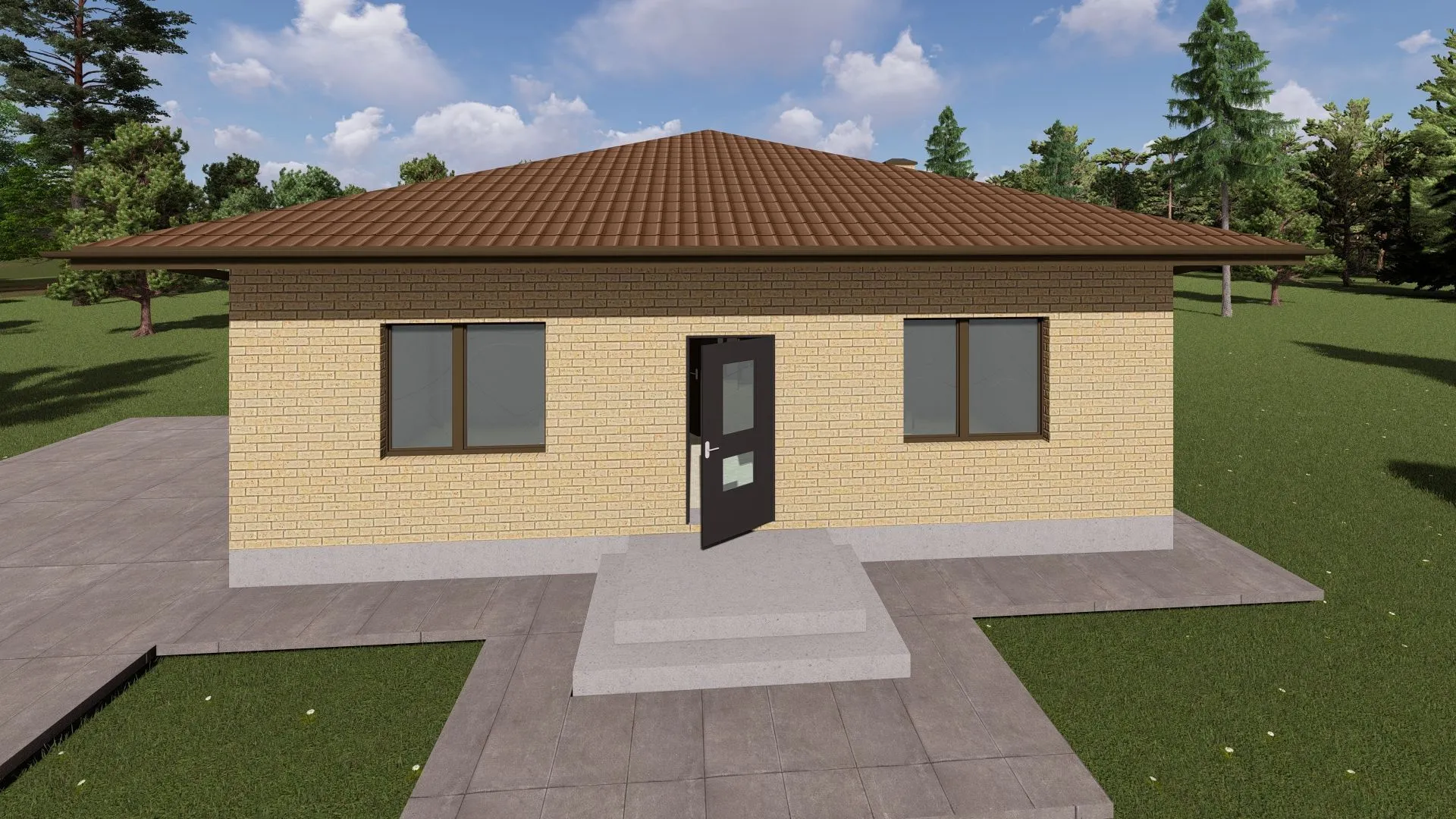 Одноэтажный дом КС-110