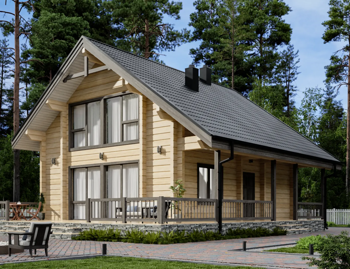 Дом из клееного бруса 