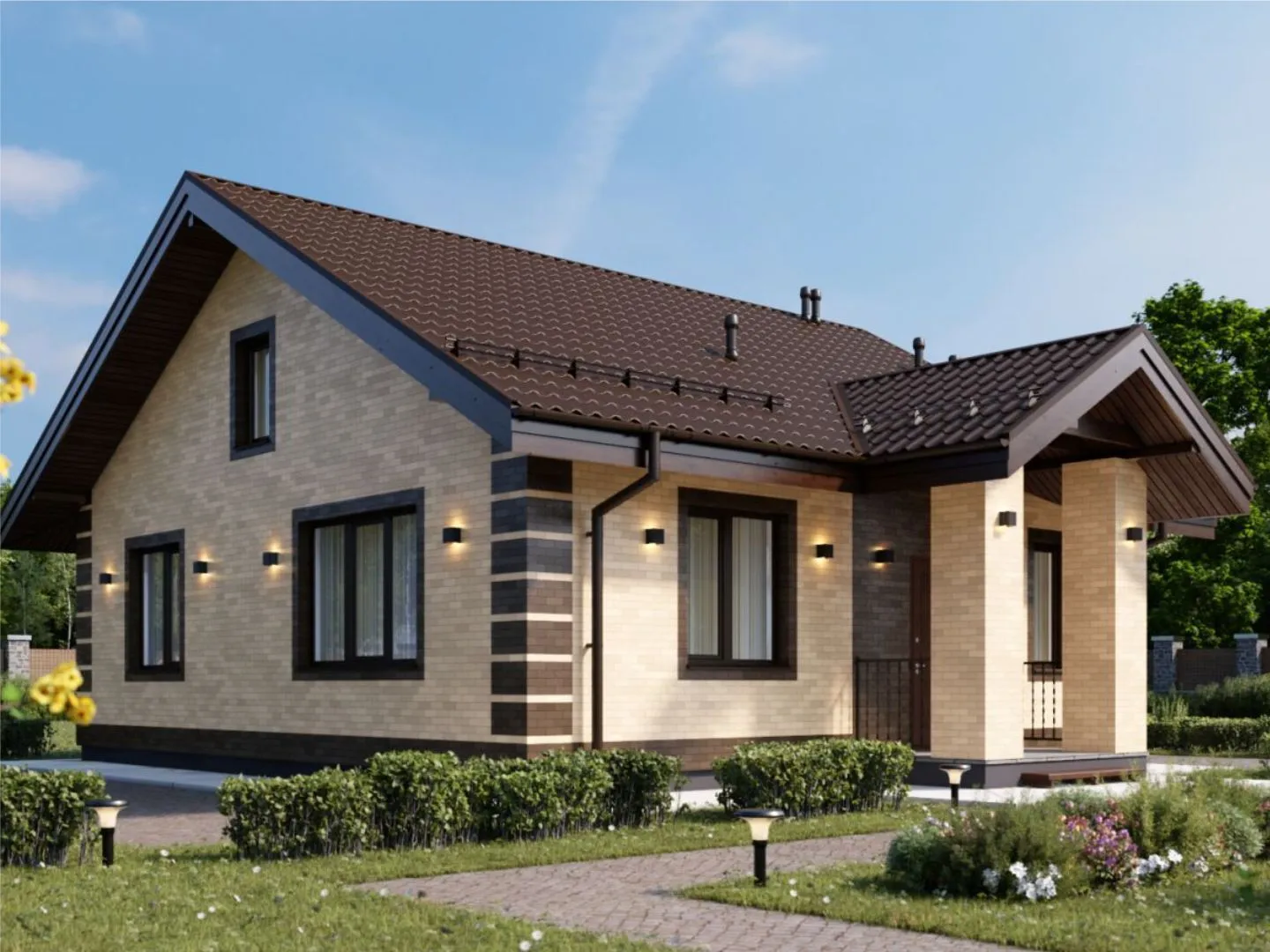 Одноэтажный дом 