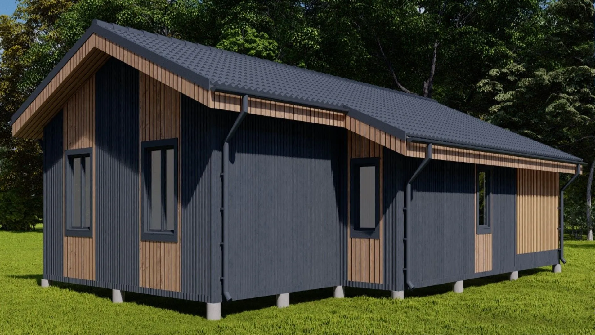 Каркасный дом Проект КД-020