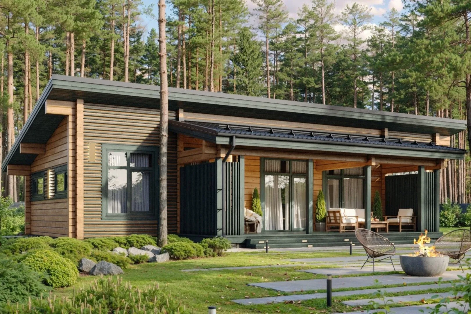 Дом из клееного бруса 