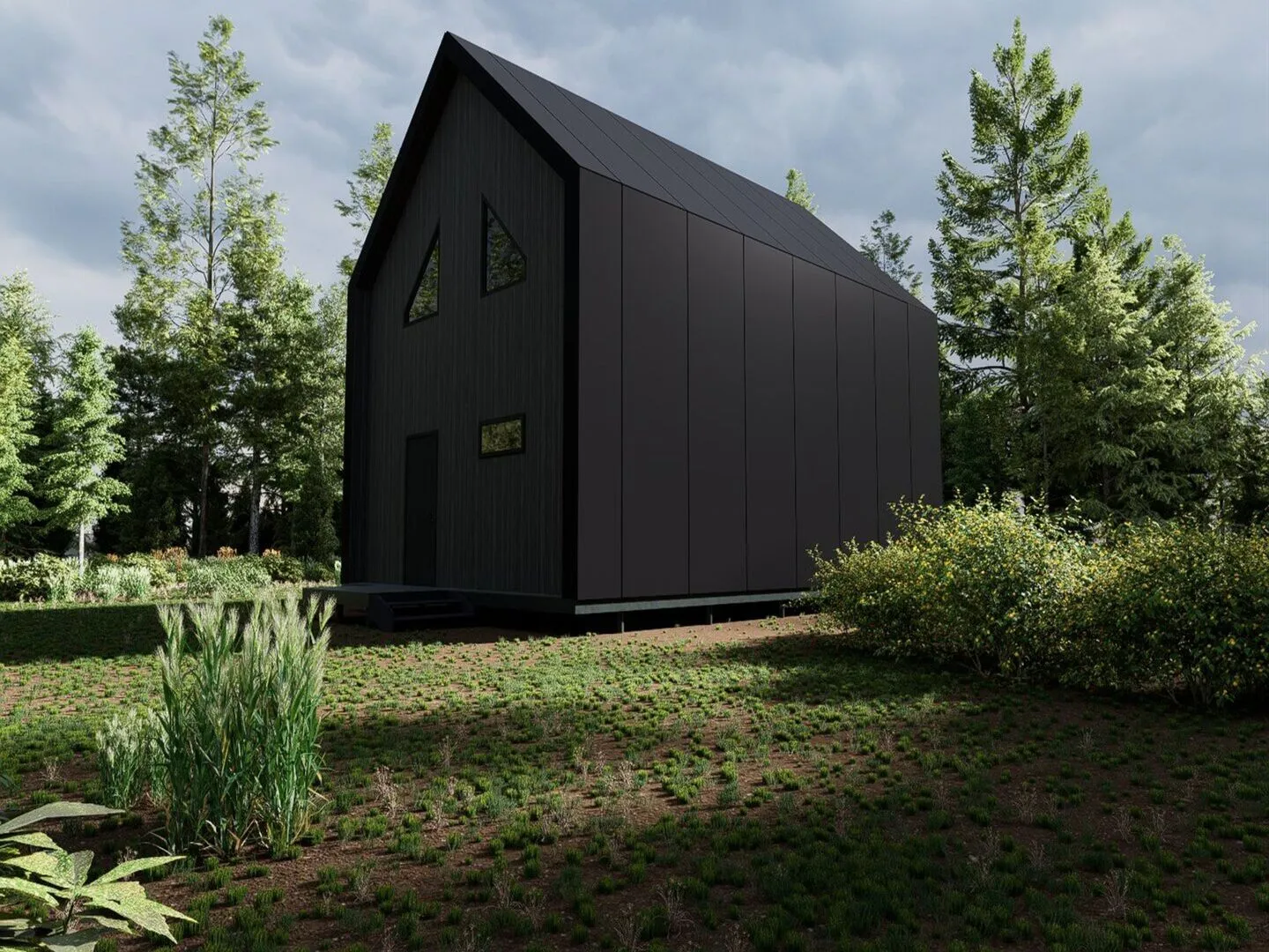 Двухэтажный дом Барнхаус