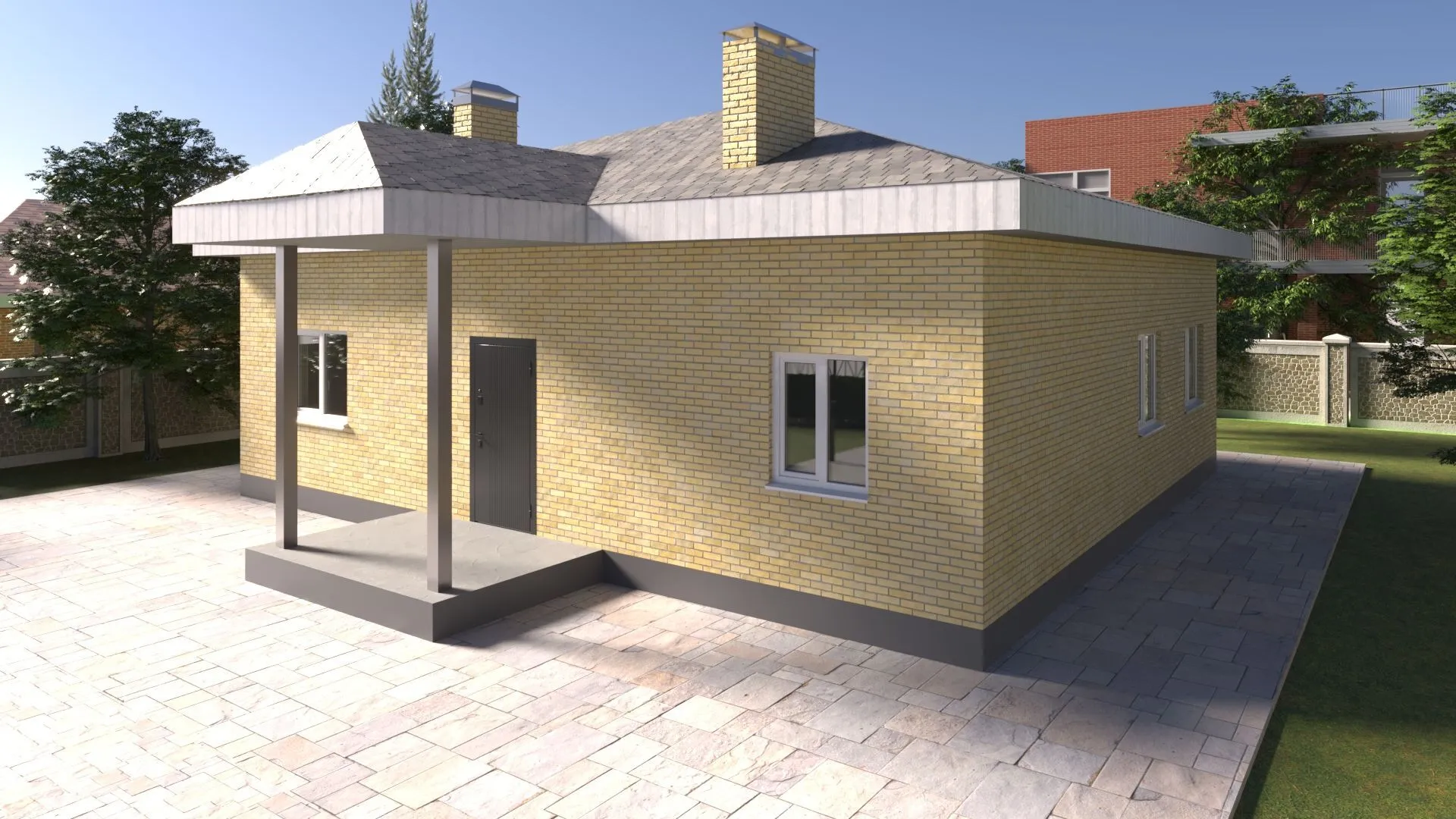 Одноэтажный дом КМ-83