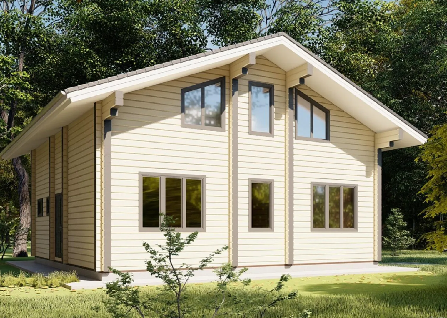 Просторный загородный дом для большой семьи П 78.24