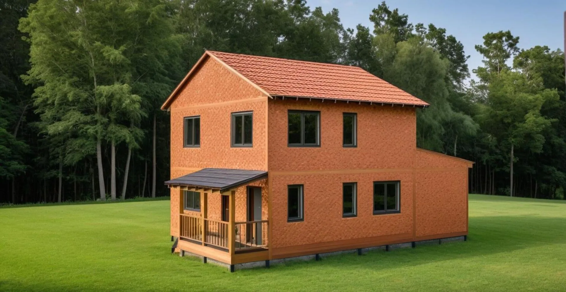 Двухэтажный дом с пристроенным гаражом ДМ-02