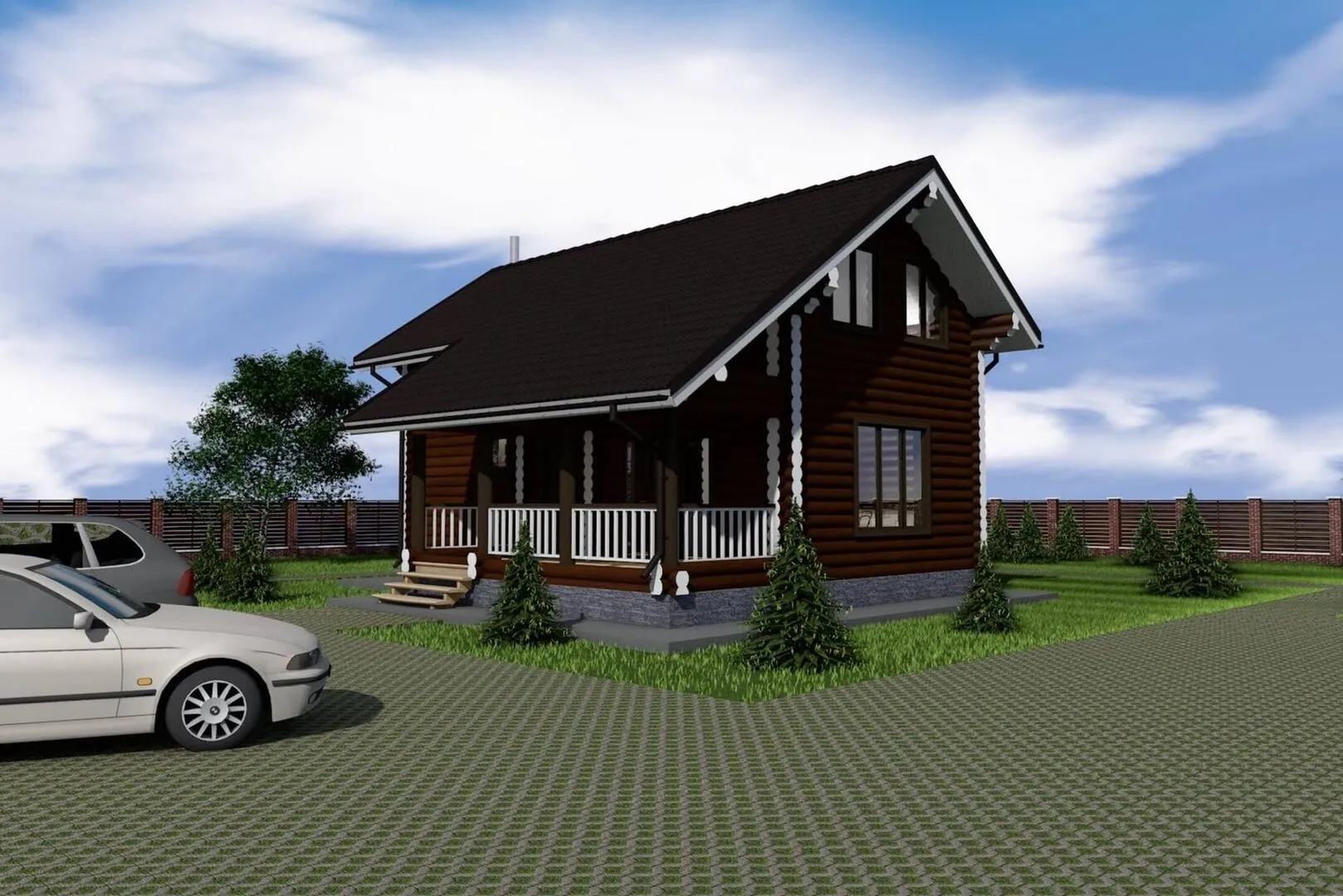 Дом с парной и мойкой ДБ-832