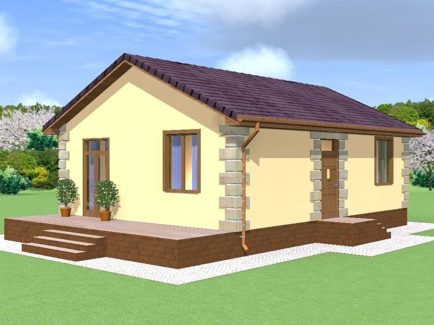 Проект загородного дома Бавария-75