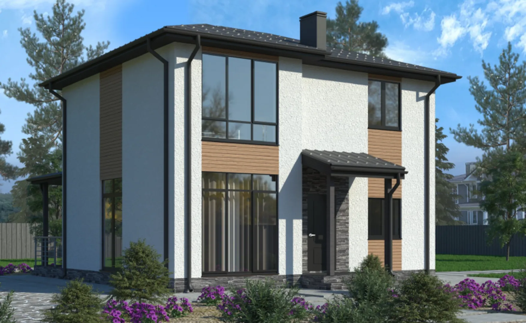 Дом из газобетона Трамп