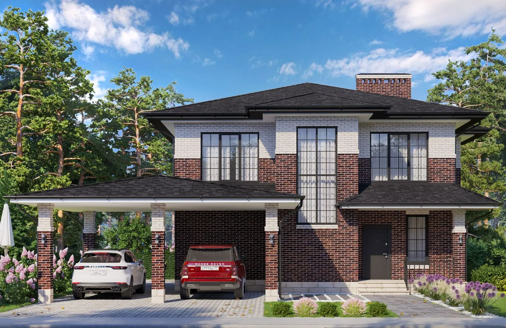 Загородный коттедж №196