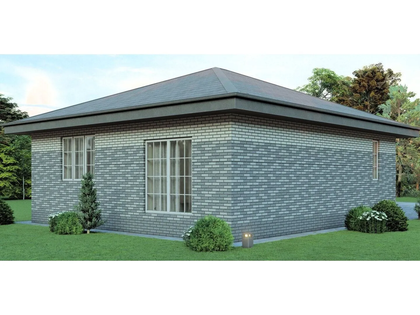 Одноэтажный жилой дом Гея 76 кв.м.