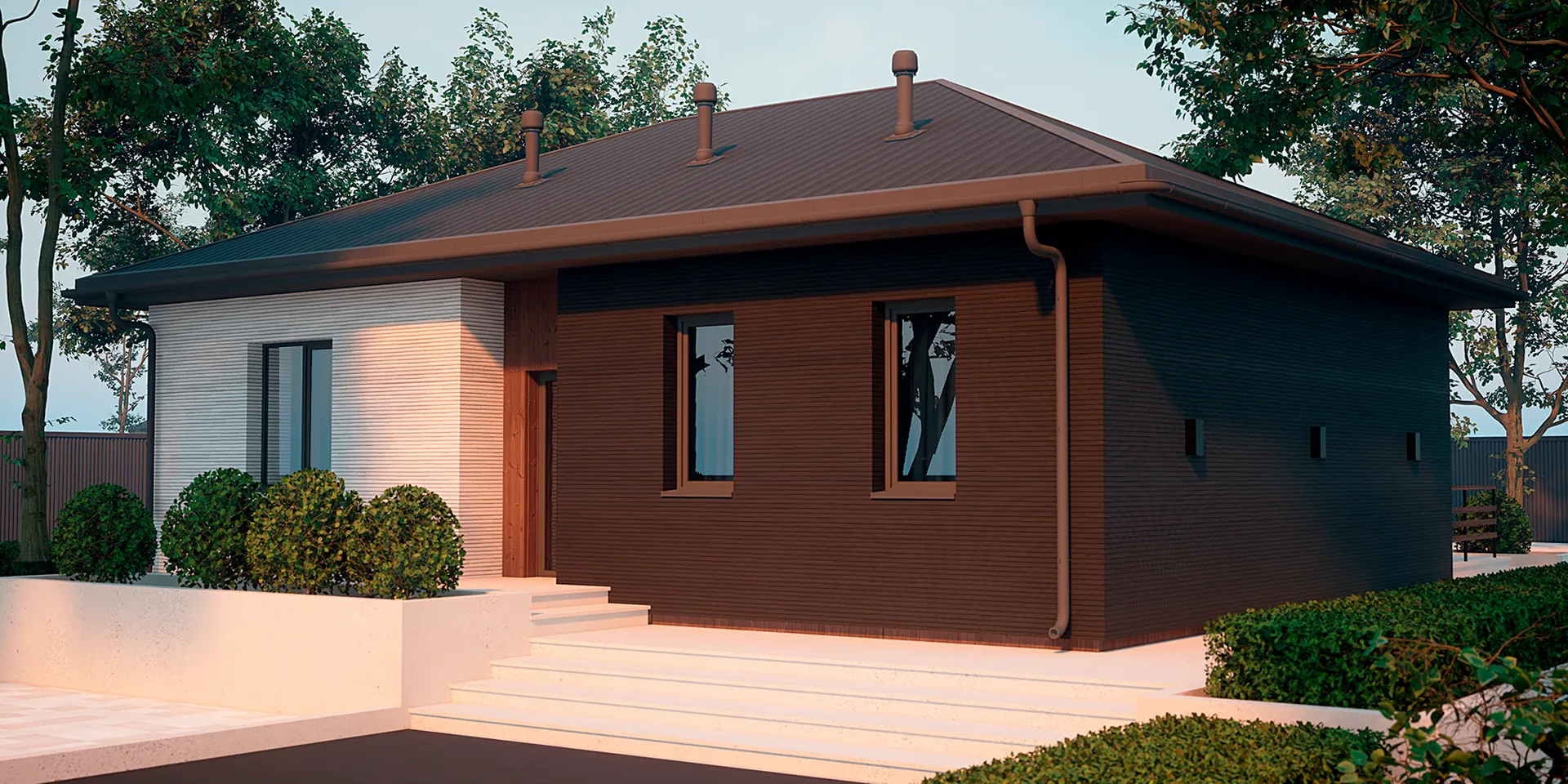 Одноэтажный дом СКАЙ-81