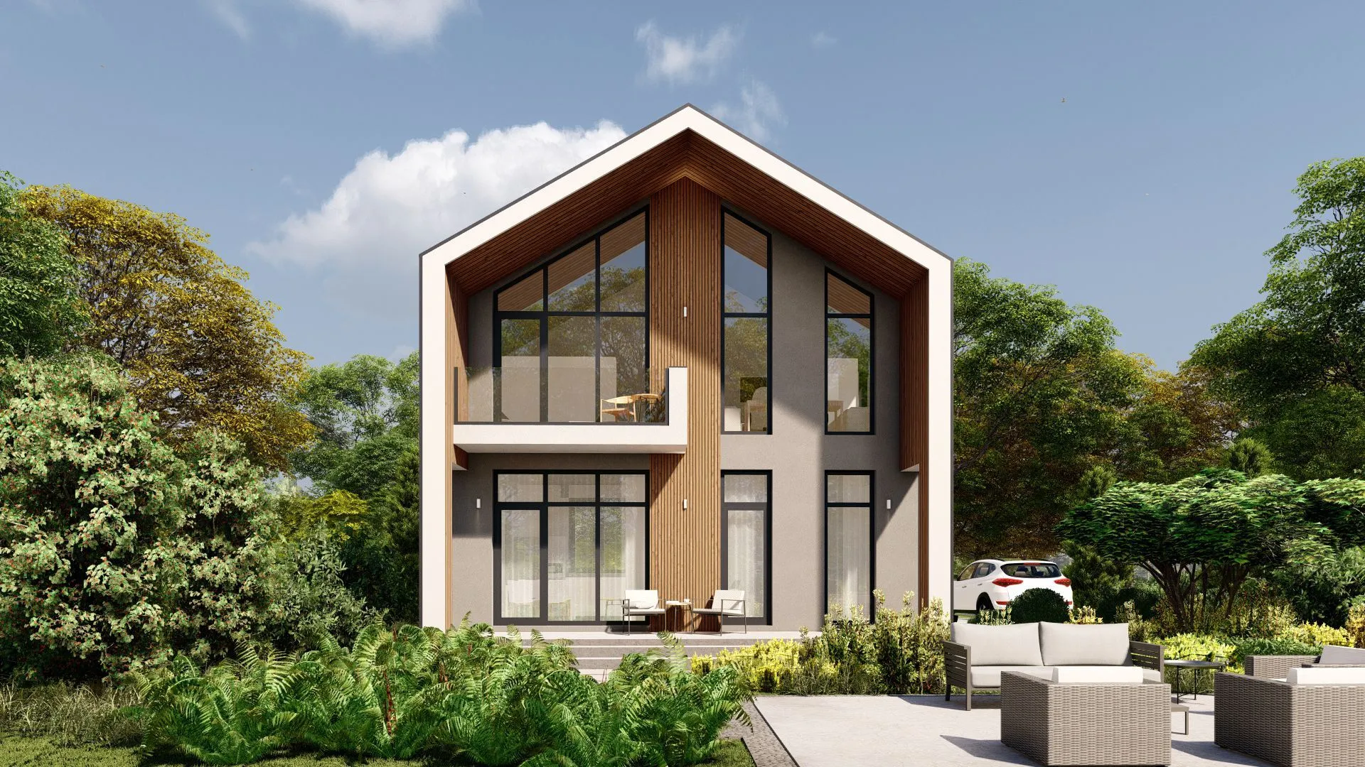 Мансардный дом М-81