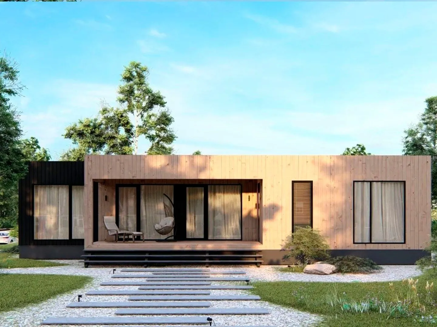 Проект модульно дома КУБ100