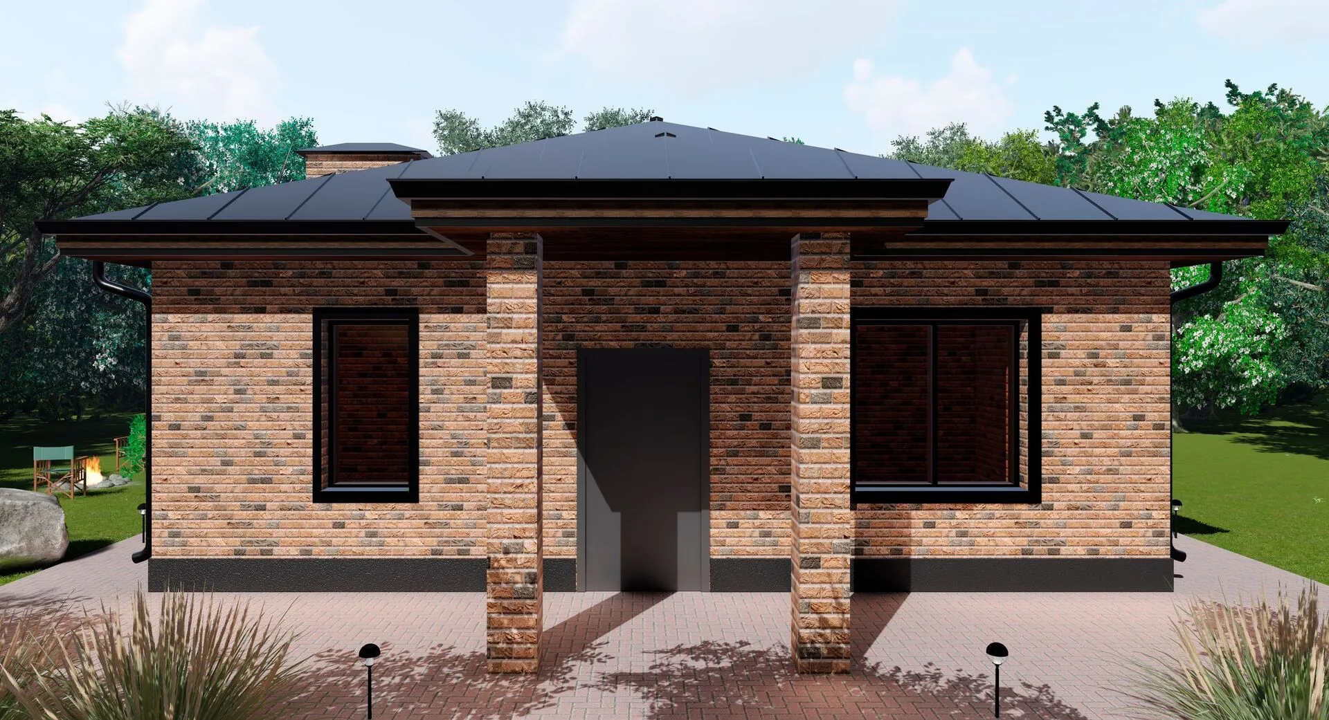 Одноэтажный дом ЦМС Руан