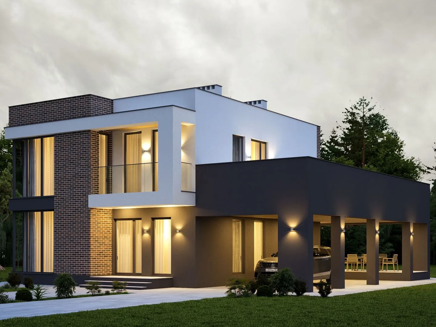 Двухэтажный дом БРАИТ-11Г