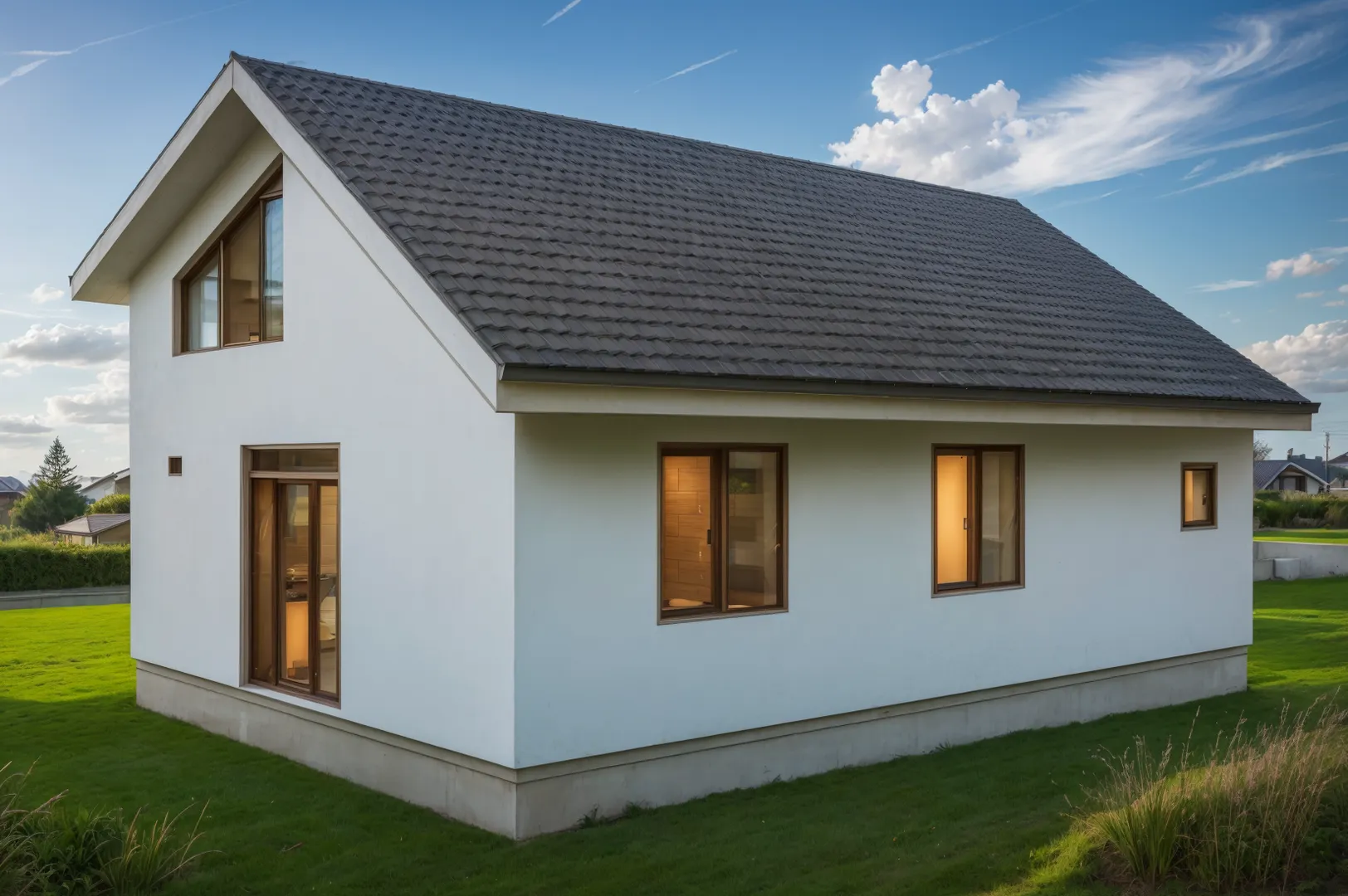 Одноэтажный дом c антресолью СР-90