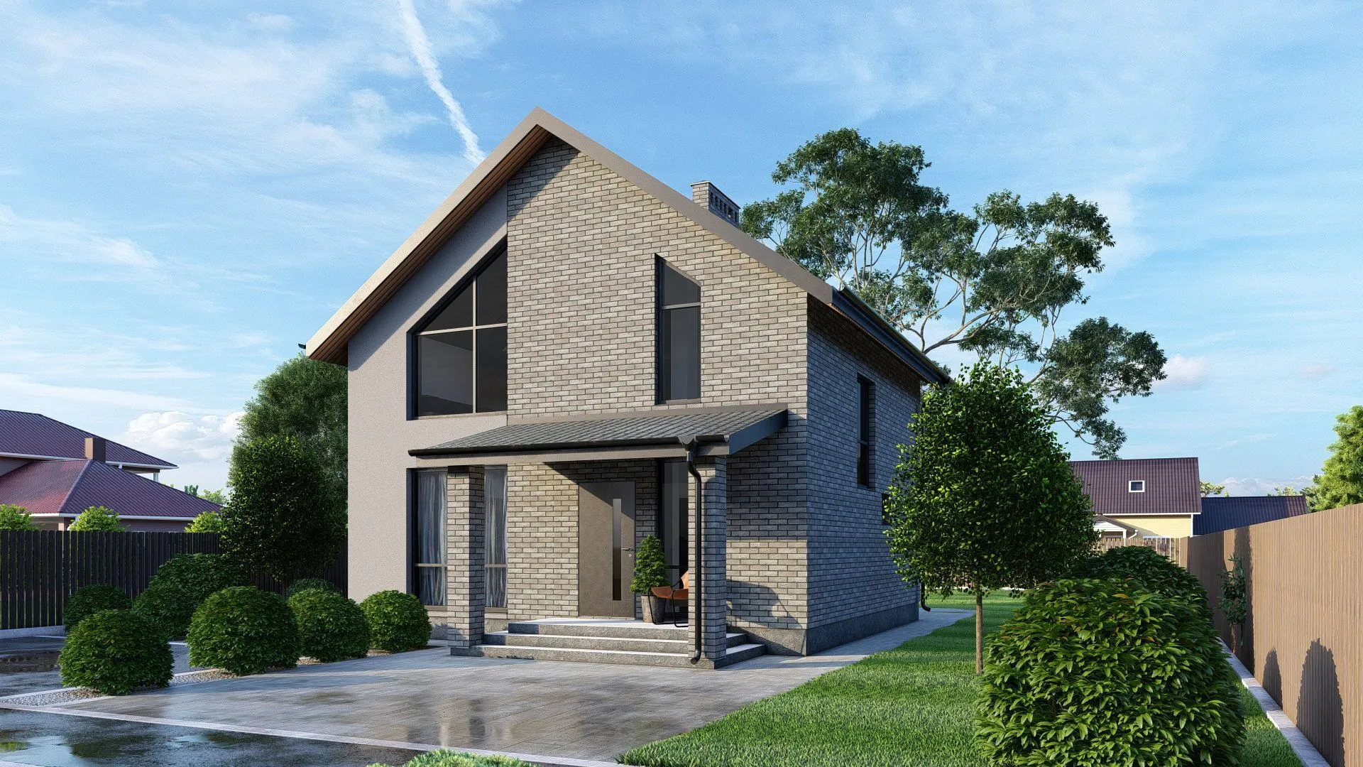 Мансардный дом М-106