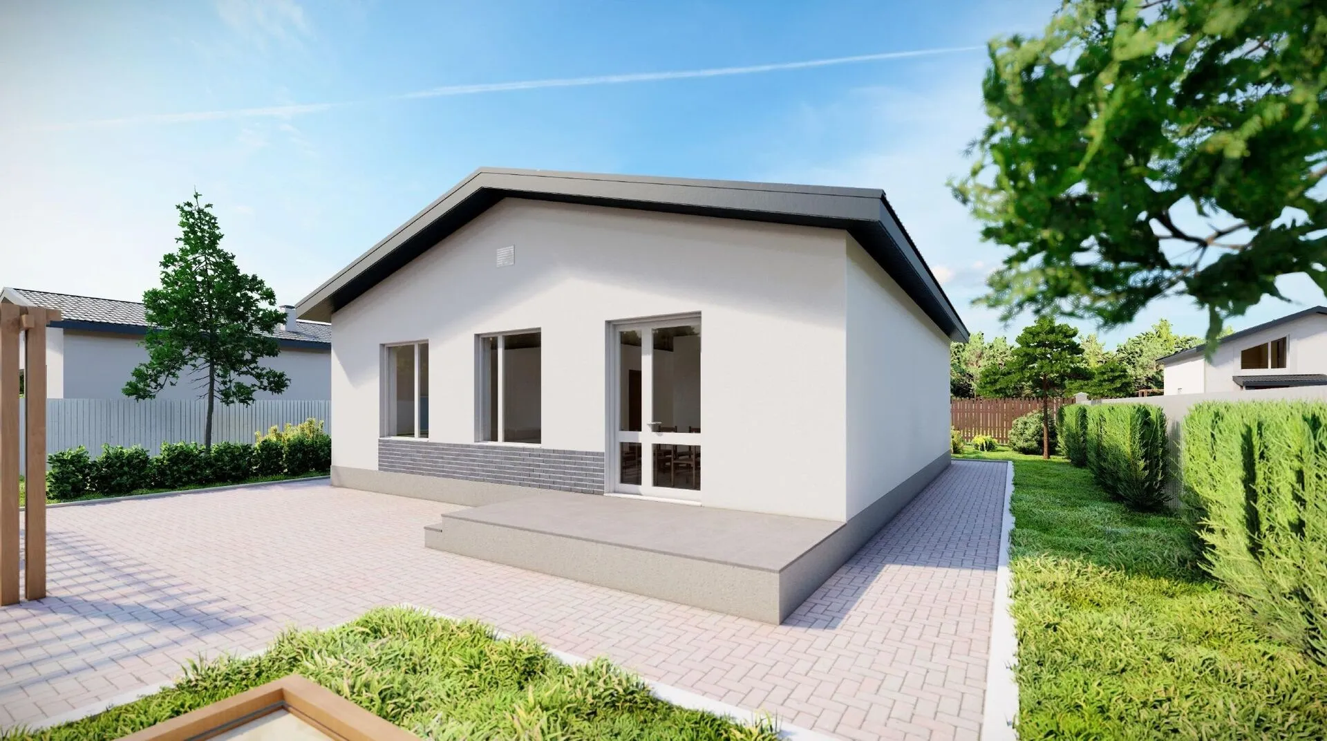 Индивидуальный жилой дом проект 100К