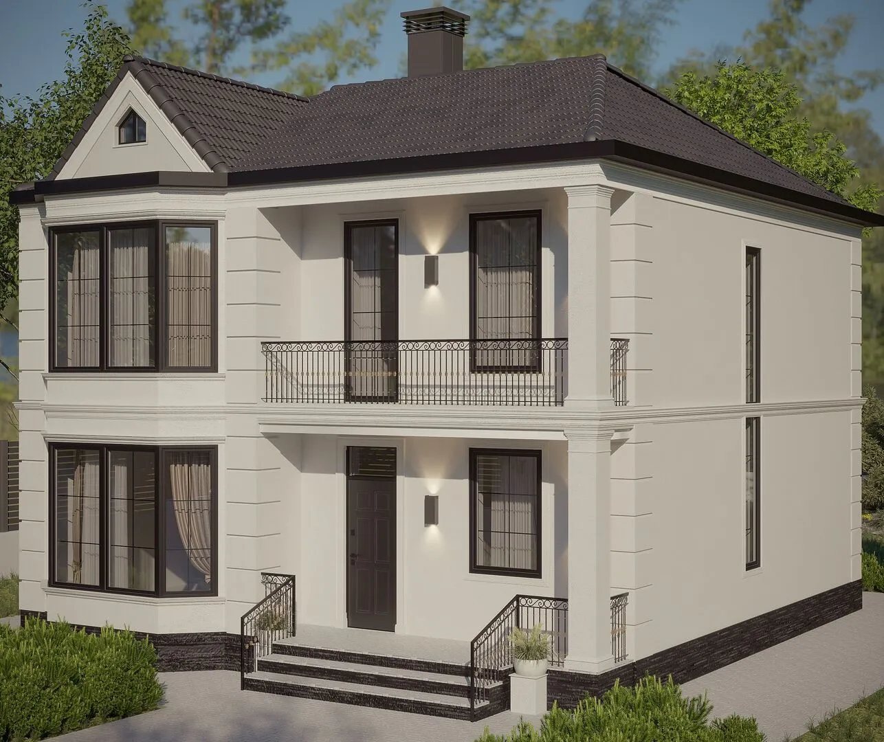 Двухэтажный жилой дом