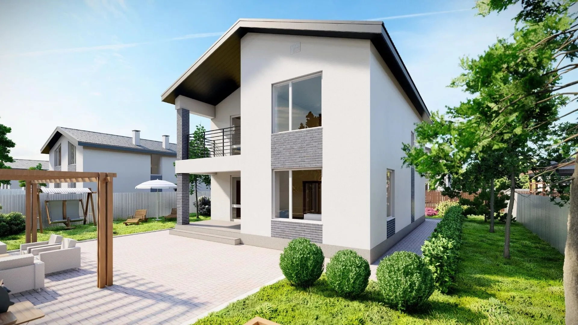 Индивидуальный жилой дом проект 140 (2п)