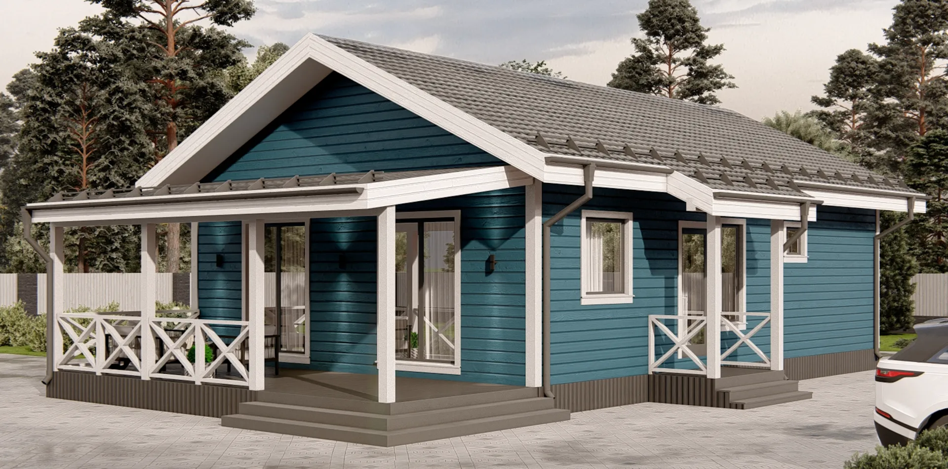 Загородный дом Европейский-103