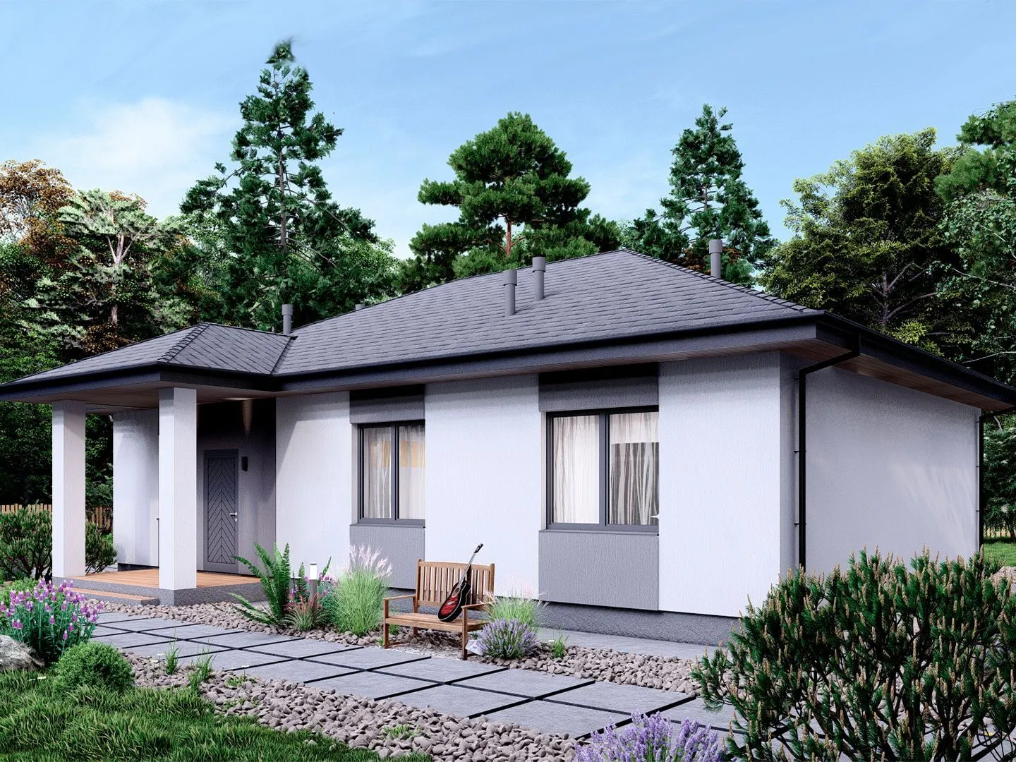 Одноэтажный дом 