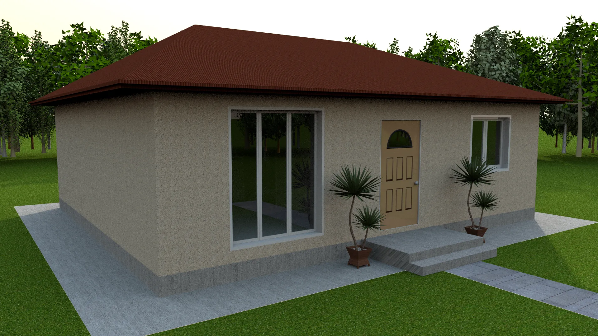 Проект дома 73 м.кв 3 спальни НД-170-2 из СИП панелей