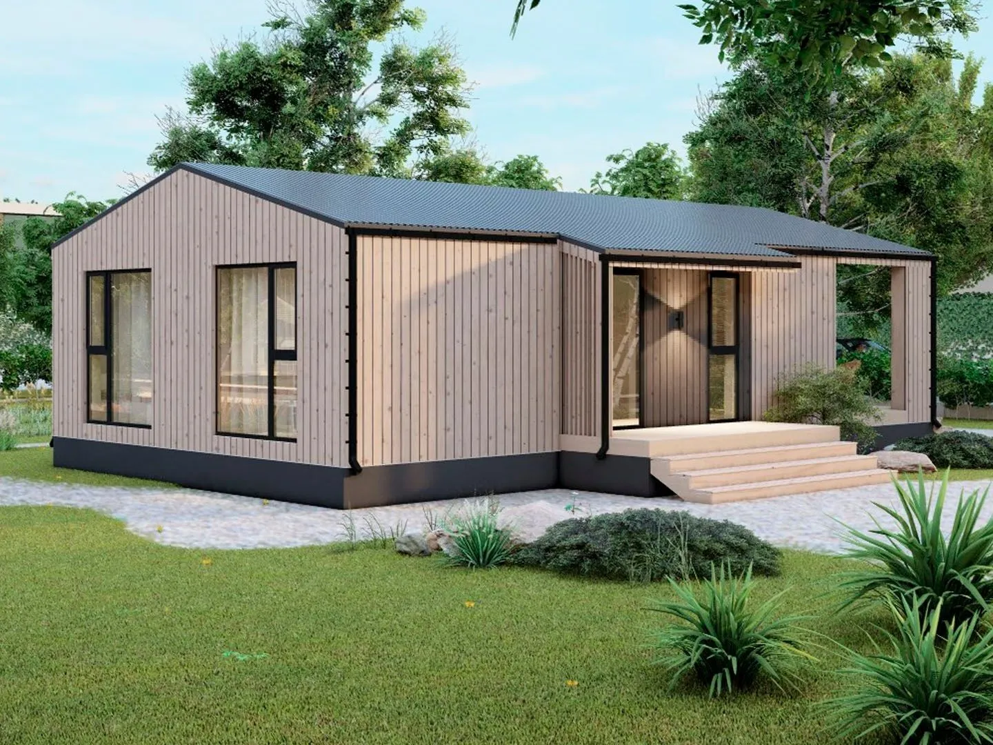 Модульный дом Барн 75